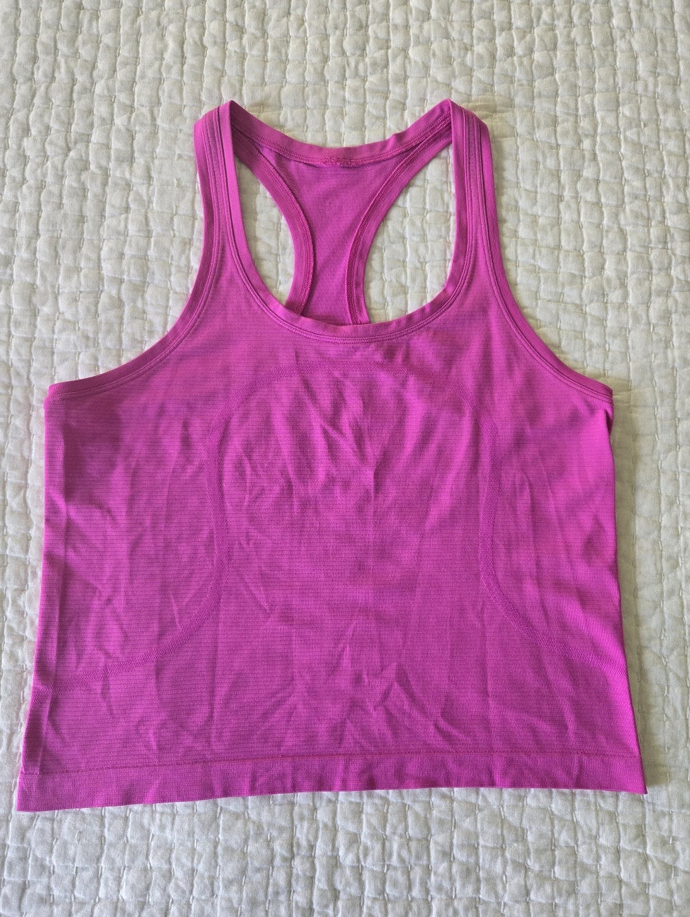 Lululemon Swiftly Tech Racerback Tank, Waist Length, Sonic Pink, Size 8 *EUC*